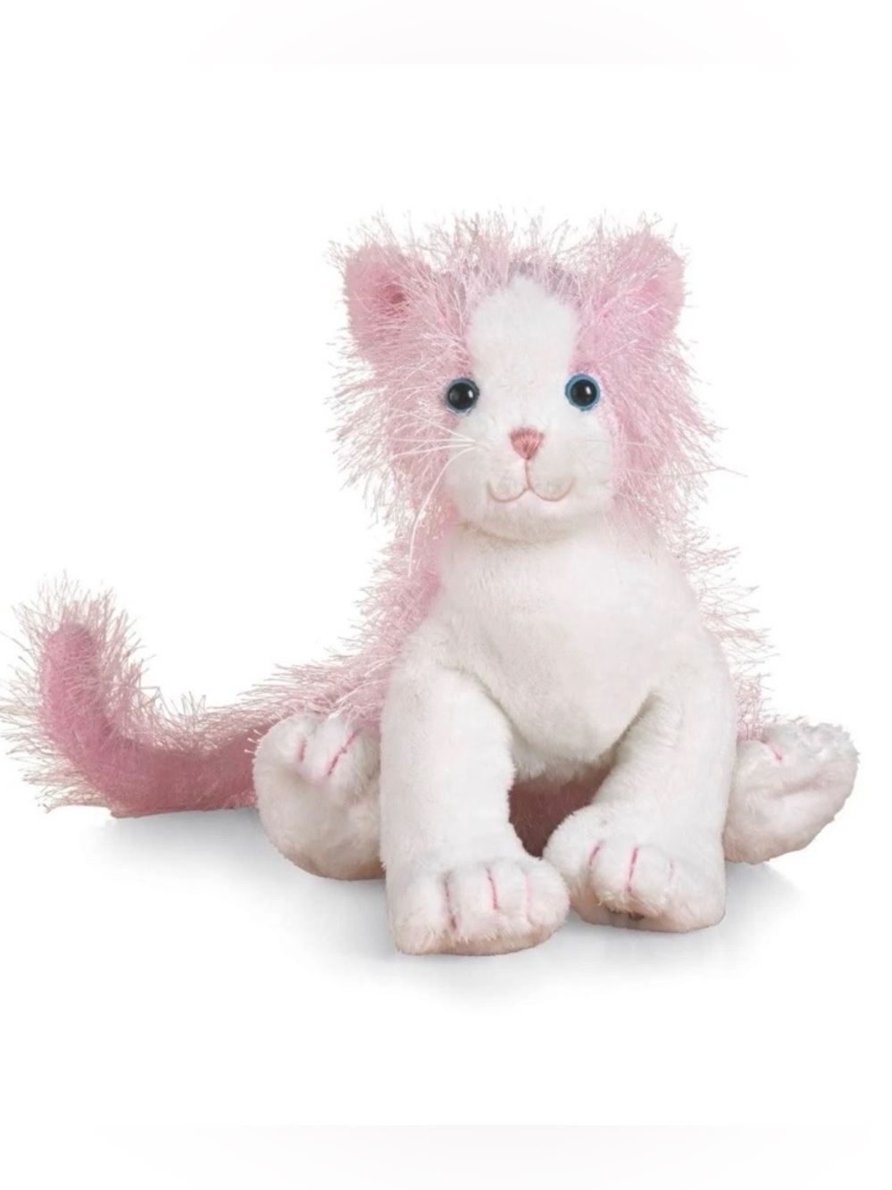 2008 GANZ webkinz pink & white Cat Plush HM189